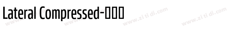 Lateral Compressed字体转换